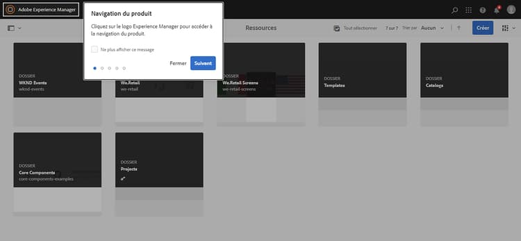 Panneau de navigation