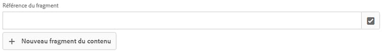 Fragments de contenu – Références