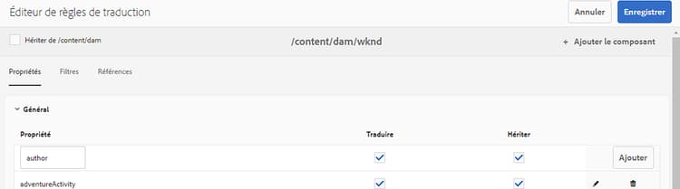 Ajouter une propriété
