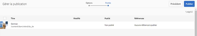 Gérer la portée de la publication