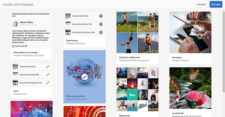 Ajouter une mosaïque