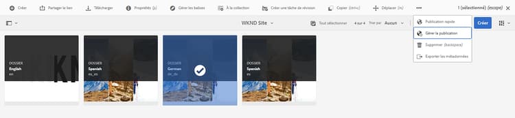 Sélectionner le dossier de langue