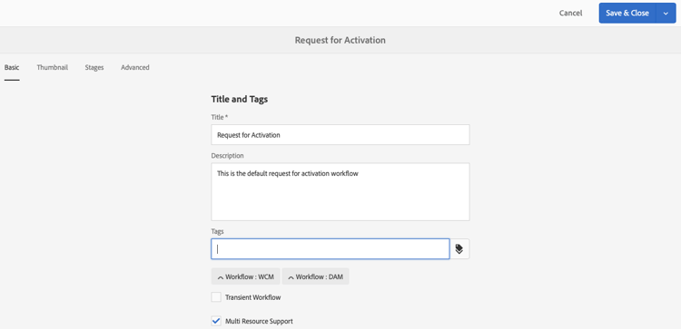 Modifier les propriétés de page du modèle