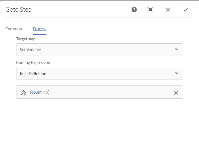 Condition de simulation d’une boucle for