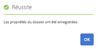 Fenêtre de confirmation