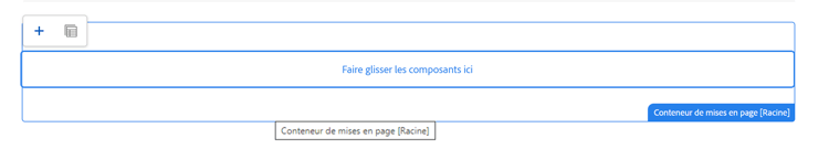 Espace réservé du conteneur