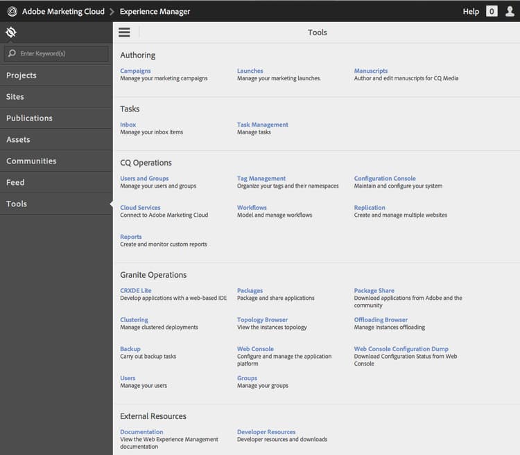 Console Outils