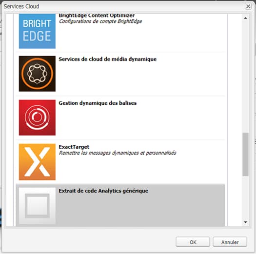 Ajout d’un service cloud