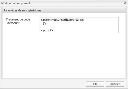 Modification du composant