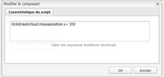 Modification d’un composant dans l’éditeur de segment
