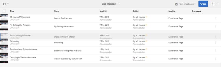 Modifier l’ordre - Faire glisser