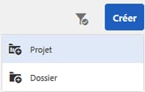 Bouton Créer un projet