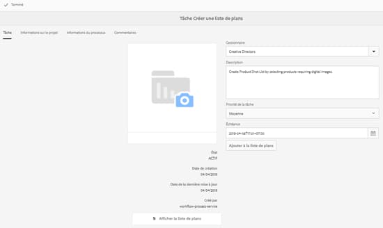 Chargement des informations sur les produits