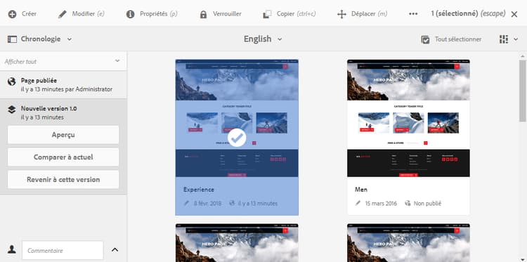 Revenir à cette version