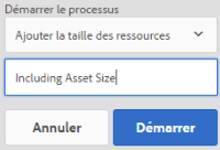 Sélectionnez un workflow, fournissez un titre et cliquez sur démarrer