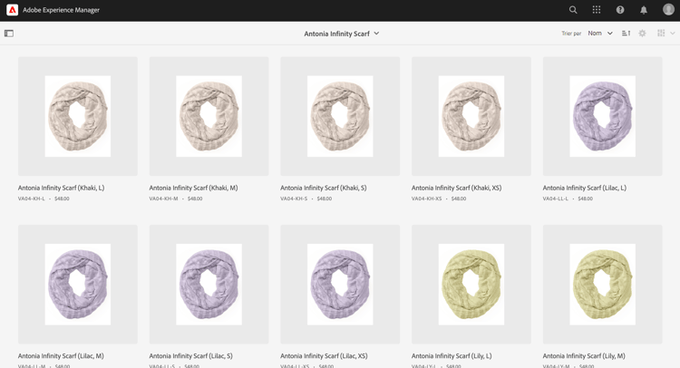 Variations de produit