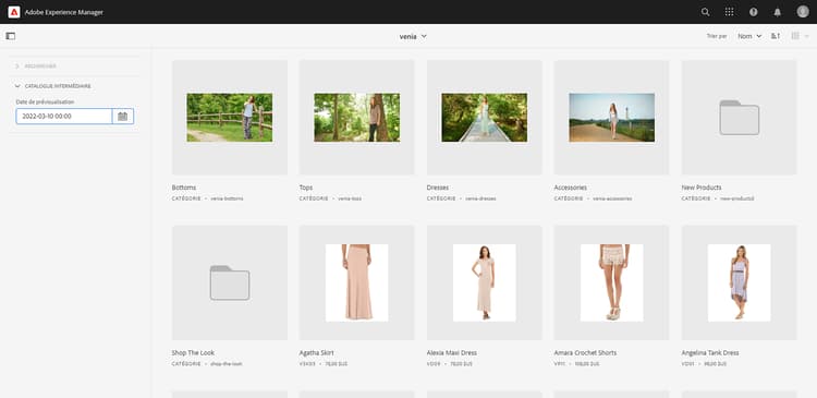 catalogue intermédiaire