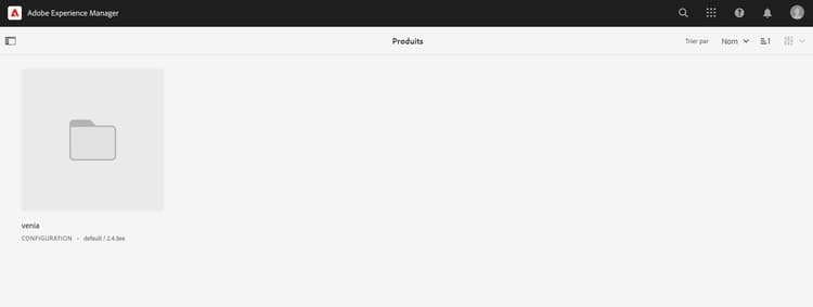 Catalogues configurés