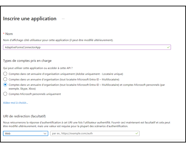 Enregistrer une application Azure Active Directory