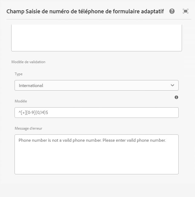 Modèle de validation d’adresse e-mail