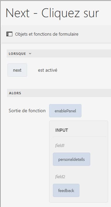 Définir la propriété