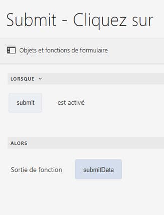 Envoi de données