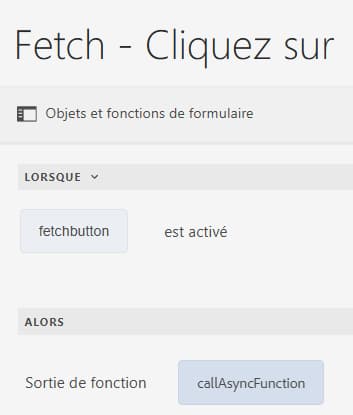 Création d’une règle pour la fonction asynchrone