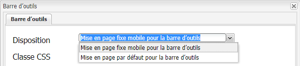 Mises en page de barre d’outils prêtes à l’emploi