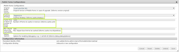 Configuration de Mobile Forms