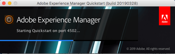 Écran de démarrage