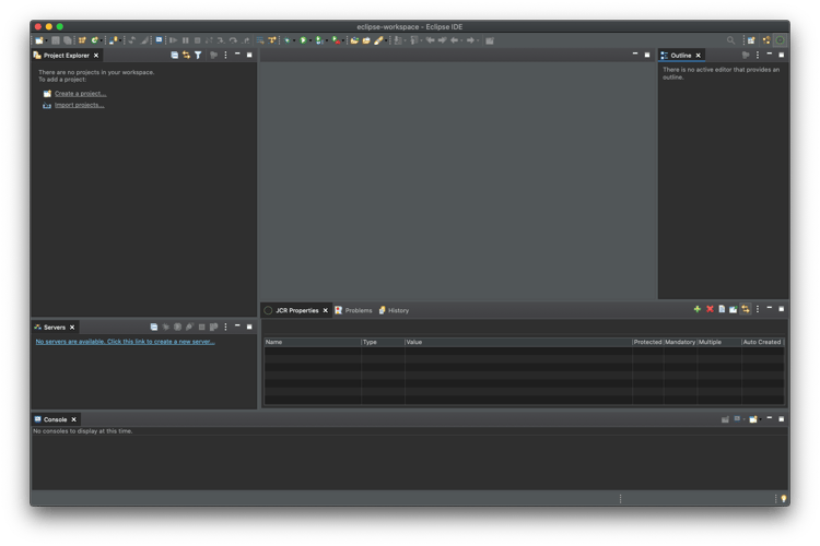 La perspective AEM dans Eclipse