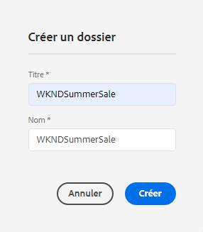 Créer un dossier