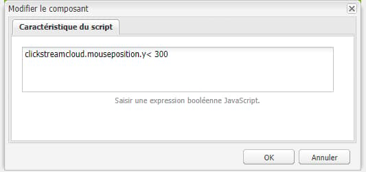 Modification d’un composant dans l’éditeur de segment