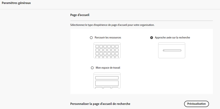 Configuration de l’approche axée sur la recherche