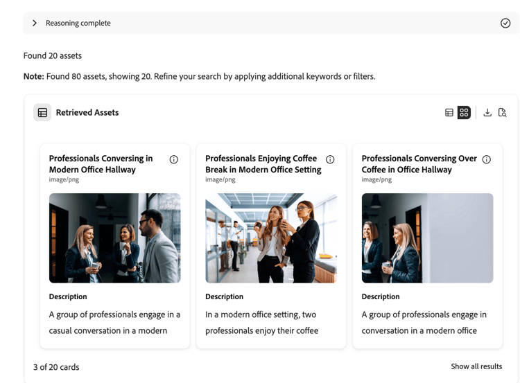 Recherche de ressources à l’aide de l’agent de découverte de contenu