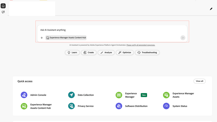 Accéder à la tâche d’optimisation de contenu