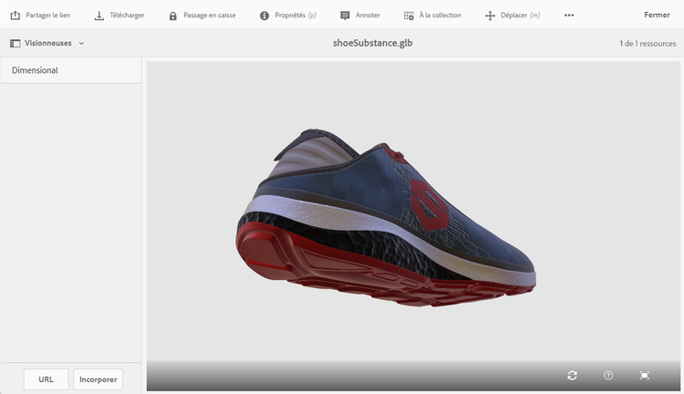 Chaussure en 3D