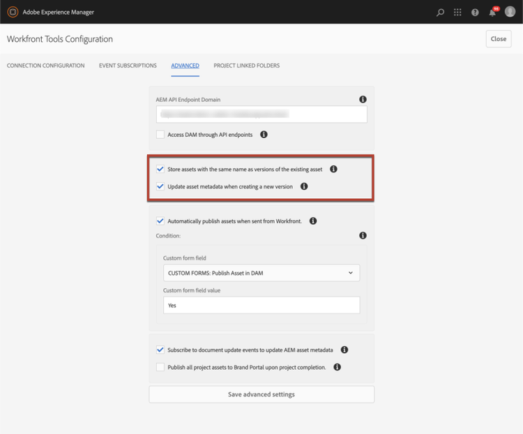 configurer le contrôle de version des ressources