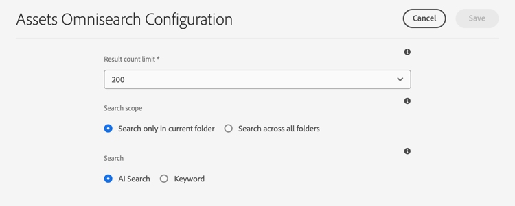 Activer ou désactiver la recherche IA