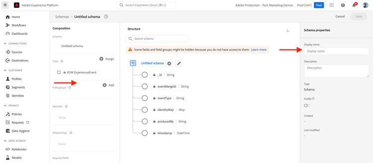 Définition d’un schéma AEP