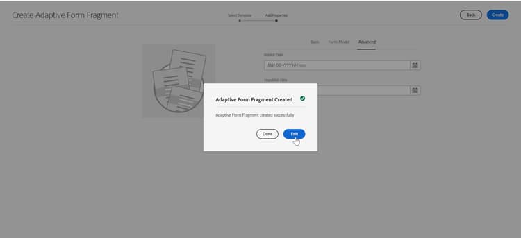Modification de fragment