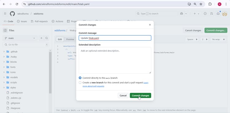 Validation des modifications fstab