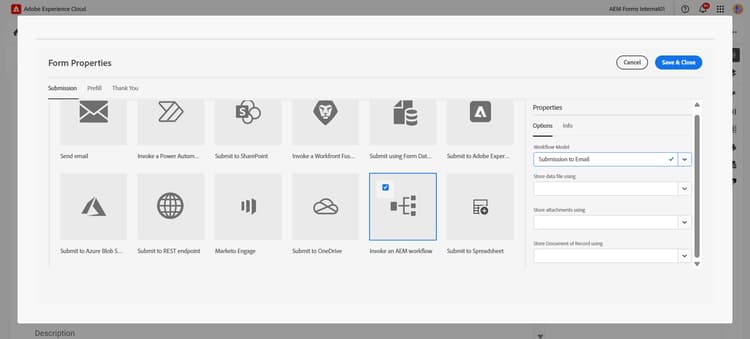 Configuration de l’action Envoyer un e-mail