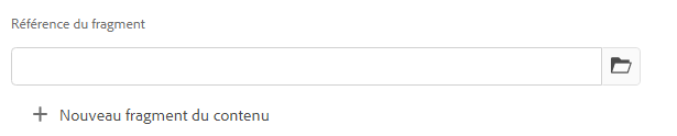 Fragments de contenu – Références