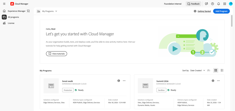 Aperçu de Cloud Manager