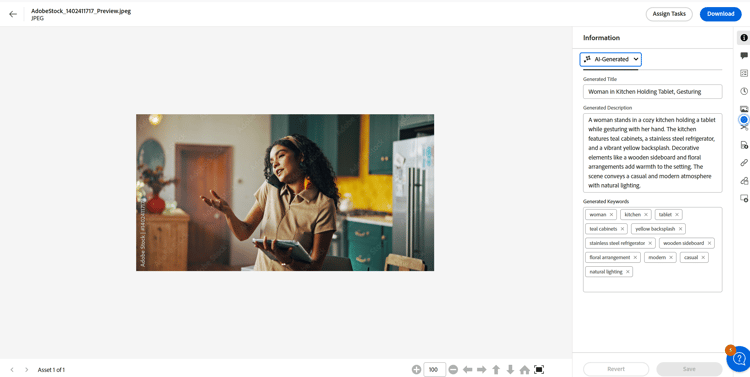 Métadonnées générées par l’IA