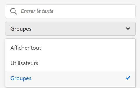 Recherche de types d’entités