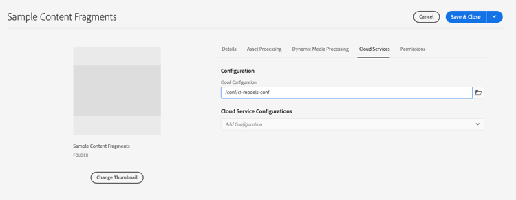 Appliquer la configuration