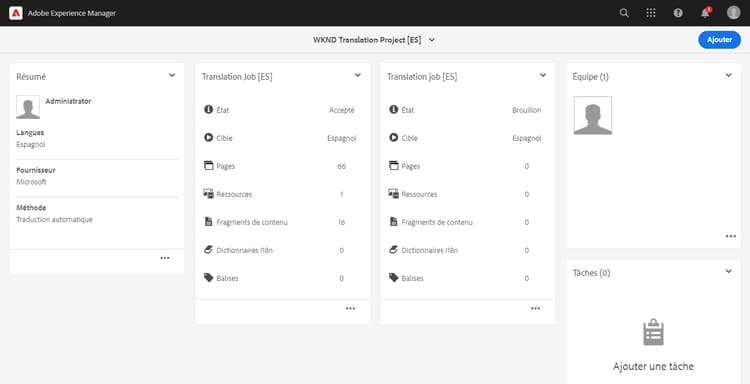 Tâche de traduction supplémentaire ajoutée