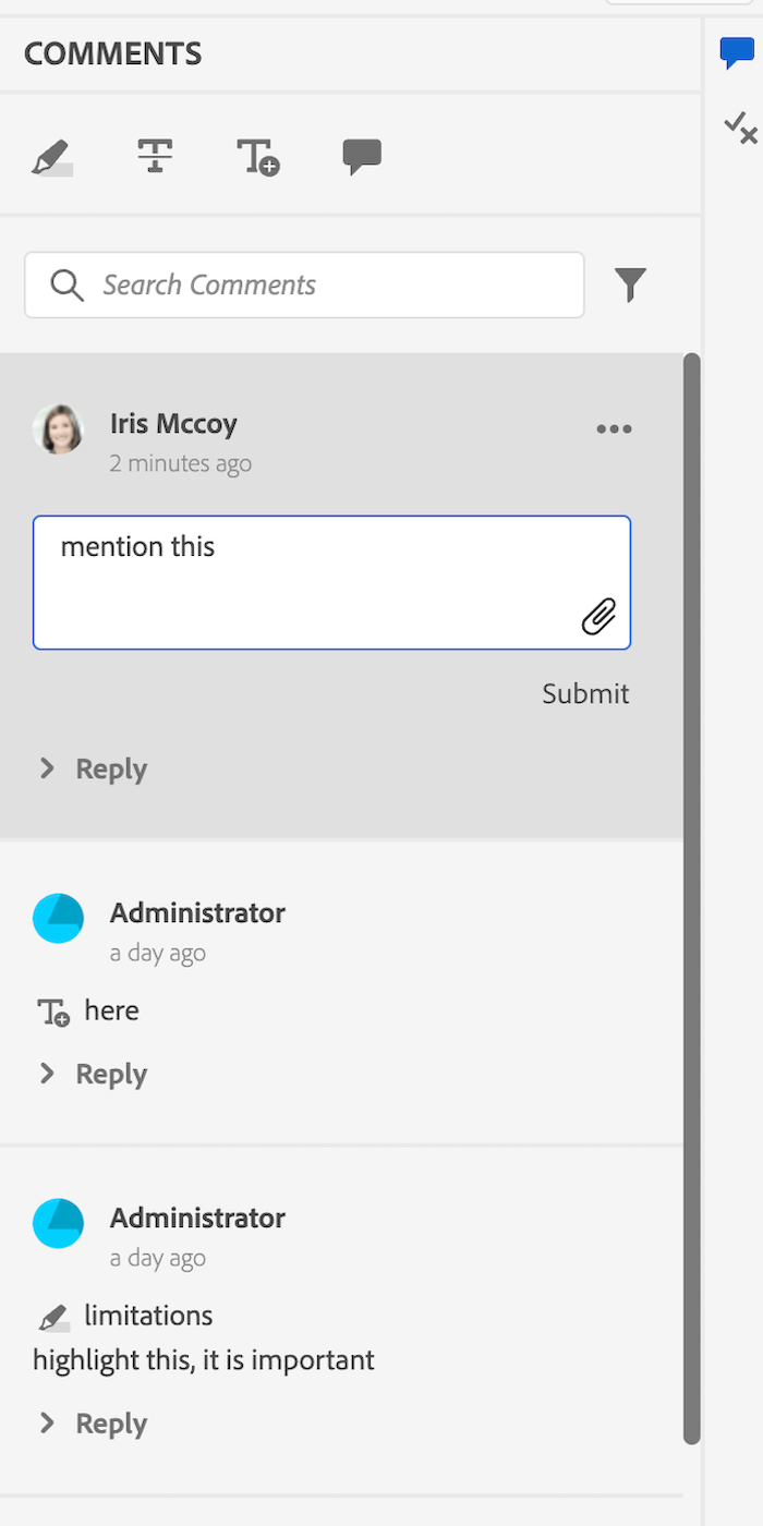 Panneau de révision;